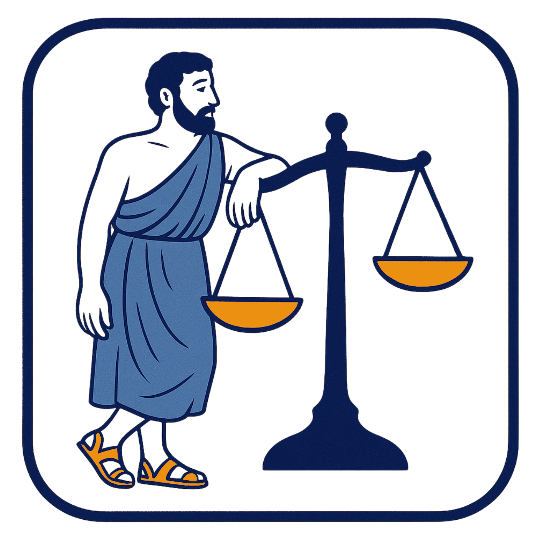 Scale of justice illustration
